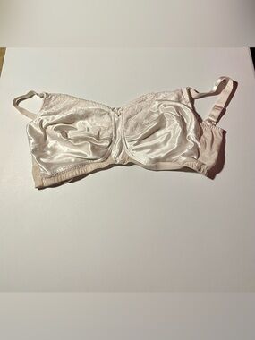 Amoena Nancy SB 44480 Mastectomy Pocket Bra White Floral Lace US 36G NWOT